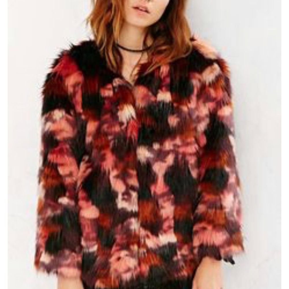 Multi Colored Fur Jacket - image 1